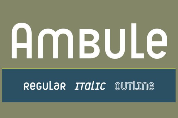 Ambule: Where Classic Typefaces Meet Modern Versatility