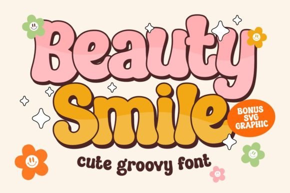 Beauty Smile: A Groovy Typeface for Playful, Bold Design