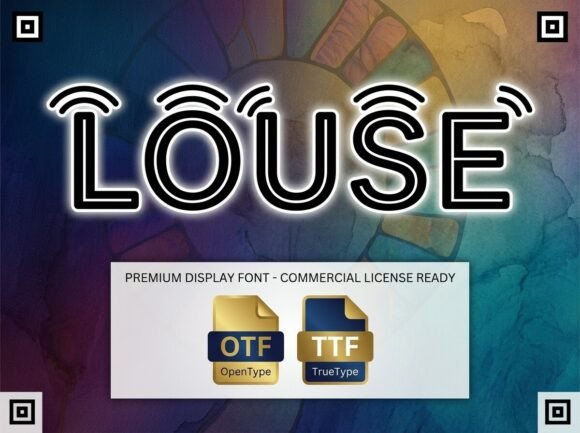 Broadcast Your Message with Louse, an Electric Display Typeface