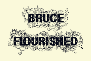 Bruce Flourished: A Timeless All Caps Font for Bold Designs