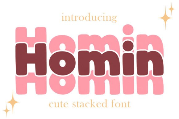 Homin: The Stacked Typeface for Bold Branding