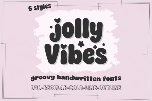 Jolly Vibes: The Groovy Retro Font for Creative Projects