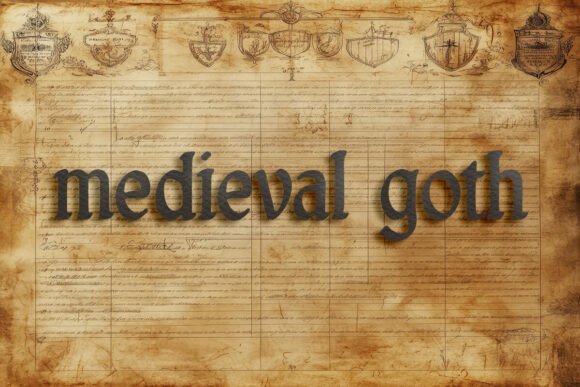 Medieval Goth: Where Ancient Scripts Meet Modern Edge
