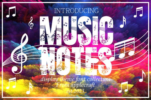 Music Notes: A Fun, Modern Typeface for Creative Projects