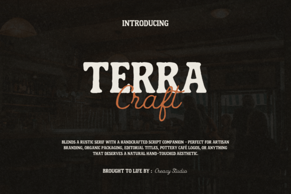 Terra Craft Duo: The Handcrafted Font Pairing for Authentic Brands