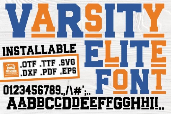 Varsity Elite: A Font That Brings Collegiate Energy to Modern Design