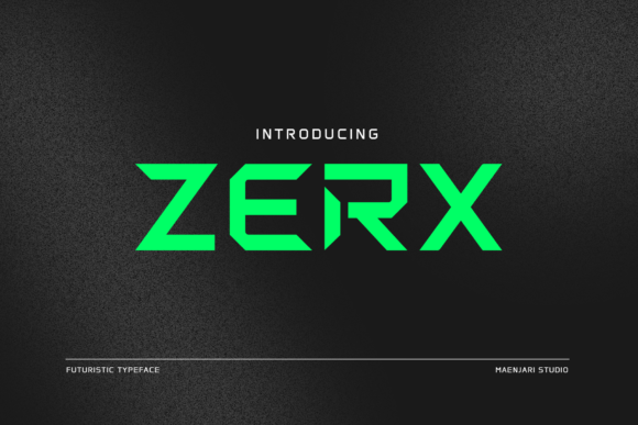 Zerx: The Geometric Typeface Shaping Modern Design
